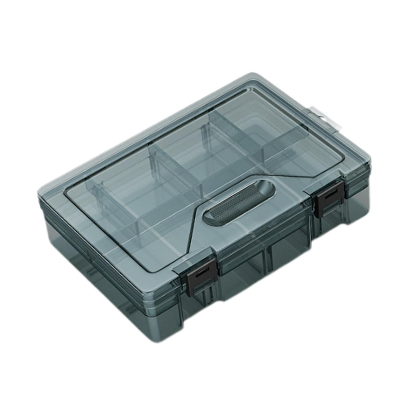 Ioensy - Organizador De Tornillos, Contenedor De Almacenamiento Para Garaje Con Tapa, Caja De Herramientas Para Joyería, Tornillos, Tuercas, Doble Capa