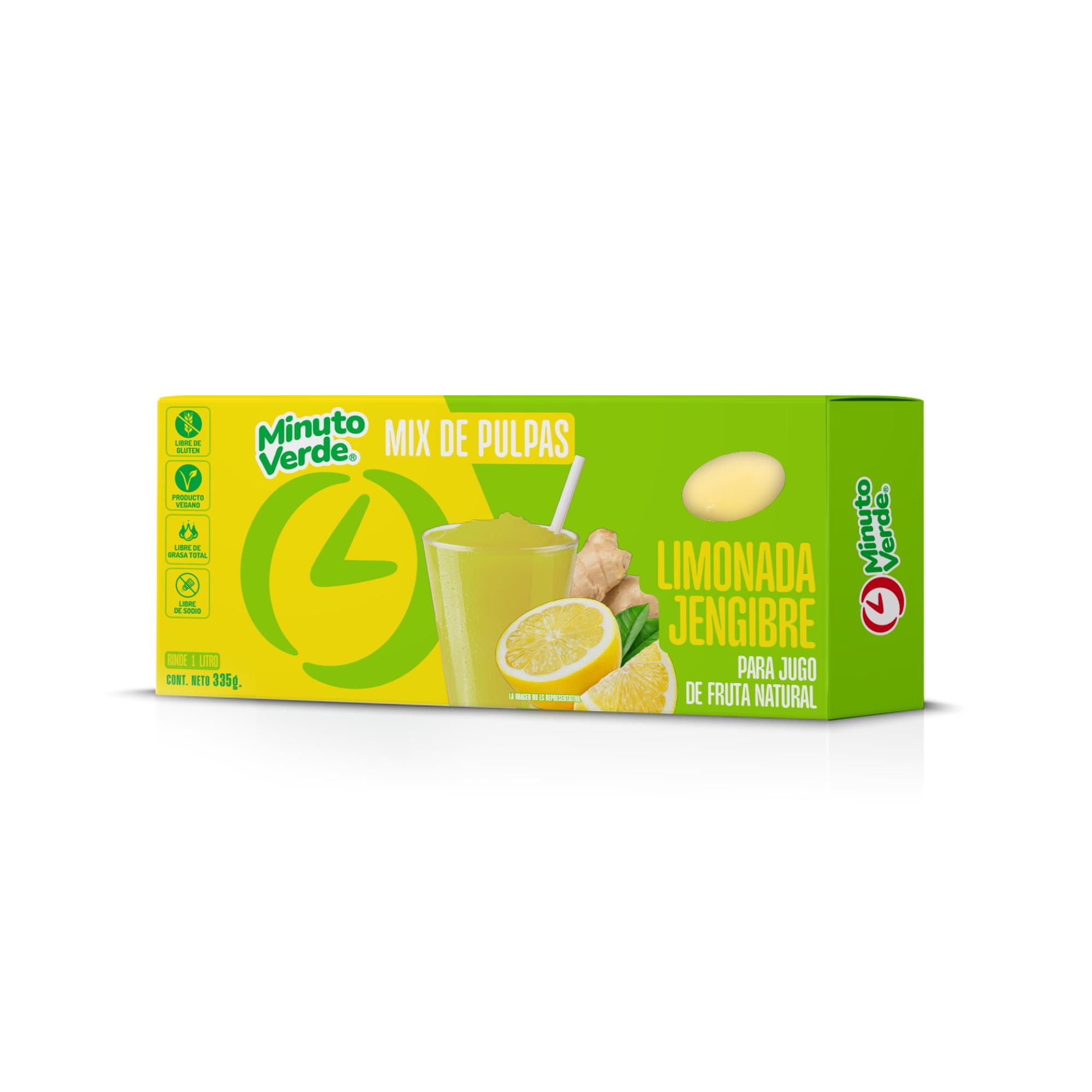 Pulpa De Limonada Jengibre 335 g Minuto Verde