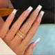 thumbnail image 5 of 24 uñas postizas estilo francés, largas, rosas y blancas, para mujeres y niñas., 5 of 6