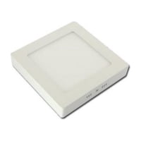 Globaltronics - Foco Sobrepuesto Cuadradro Led 6W 6000K Luz Blanca