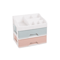 Genérico - Organizador De Cosméticos Con 2 Cajones Para Maquillaje, Color Transparente