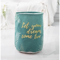 Genérico - Cesto Ropa Sucia Plegable Diseño Hojas 35X45Cm