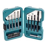 Set Puntas Brocas Madera Metal Concreto 17Pcs Makita D-40216