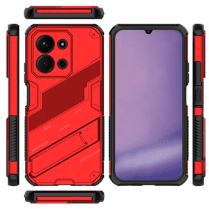 Funda Gangxun Antigolpes Para Xiaomi Redmi 15C 5G Con Soporte Invisible, Antihuellas Y Protección Completa