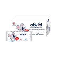 Aiwibi - Caja De 12 Paquetes Toallitas Humedas