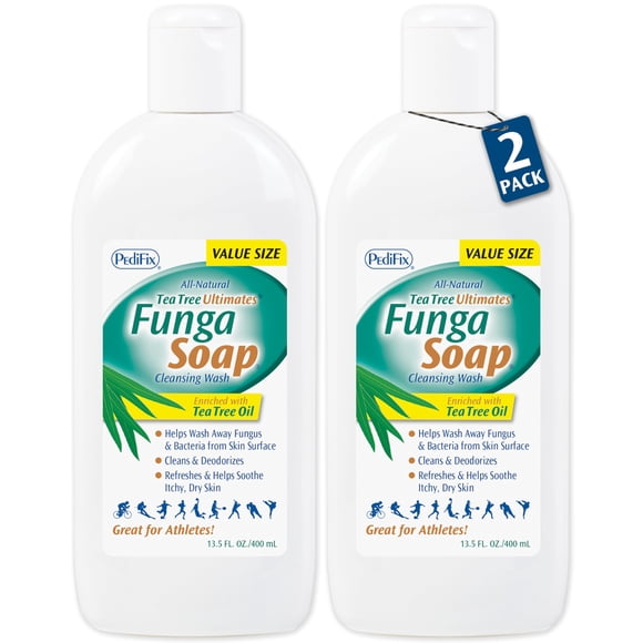 Jabón limpiador Pedifix FungaSoap, 400 ml (paquete de 2)