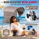 thumbnail image 4 of Parasol para silla Minndudu plegable UPF 50+ con abrazadera ajustable, 4 of 8