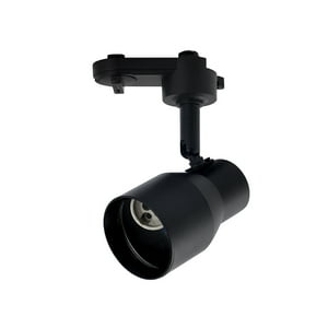 Hbled - Foco Led Riel Porta Gu-10 Round Negro Incluye Ampolleta
