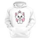thumbnail image 1 of Polerón Canguro Gatos Aristócratas Blanco Talla L Unisex, 1 of 3