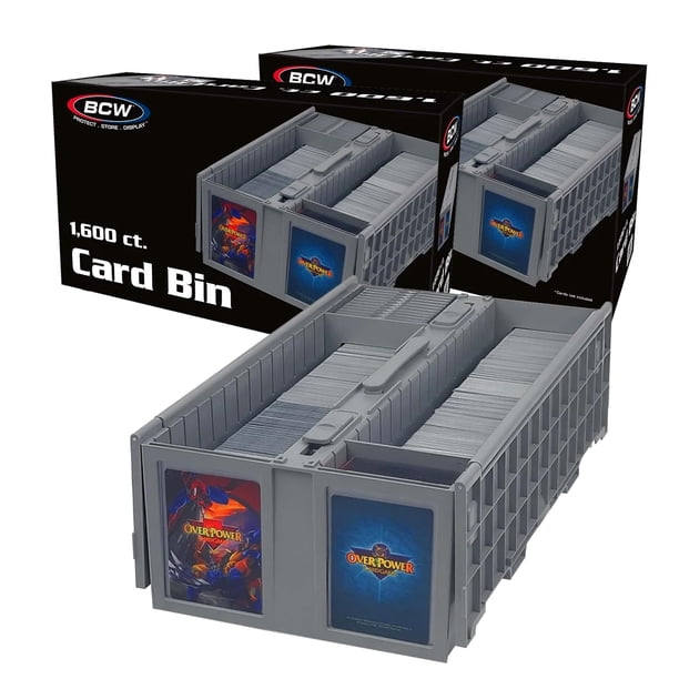 Cesta de almacenamiento de tarjetas BCW, coleccionable, con capacidad para 1600 tarjetas