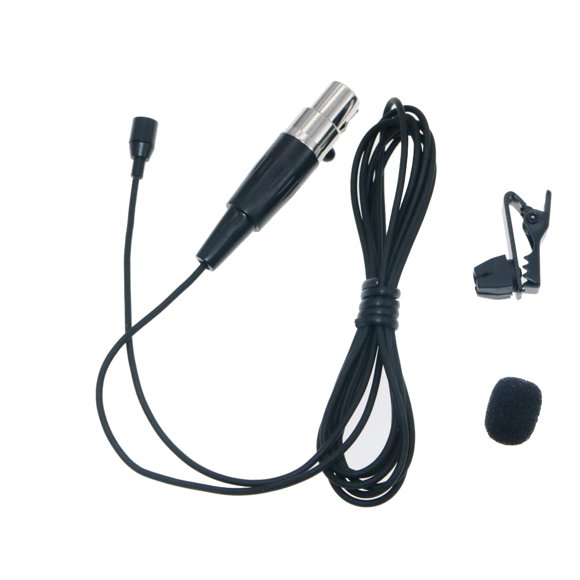 Micrófono MiCWL WL35 Lavalier TA4F 4‑pin XLR Negro