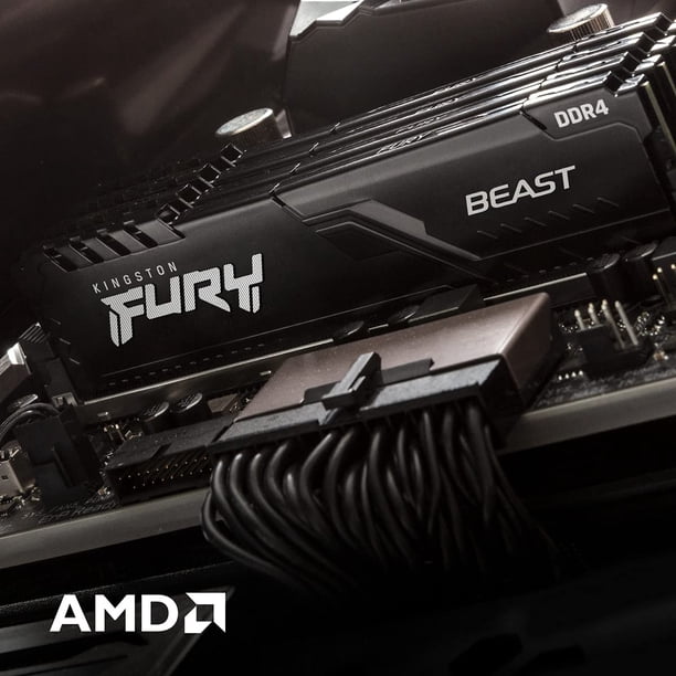 Memoria DDR4 Kingston Fury Beast de 32 GB (2 x 16 GB) a 3200 MT/s