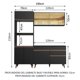 thumbnail image 3 of Kit Muebles de Cocina Madesa Reims 190 cm 02 Negro, 3 of 9