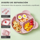 thumbnail image 5 of Set De Alimentación Belug Silicona Dividida Con Ventosa Bebés 10pz Rosa, 5 of 5