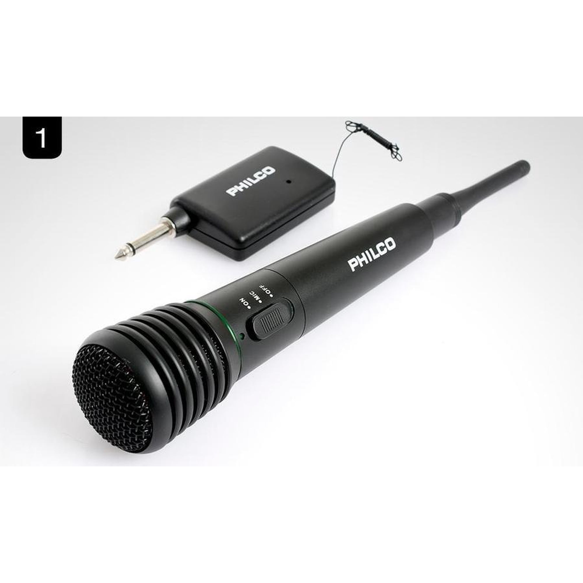 Microfono Alámbrico/inalámbrico Black Philco Wm-308