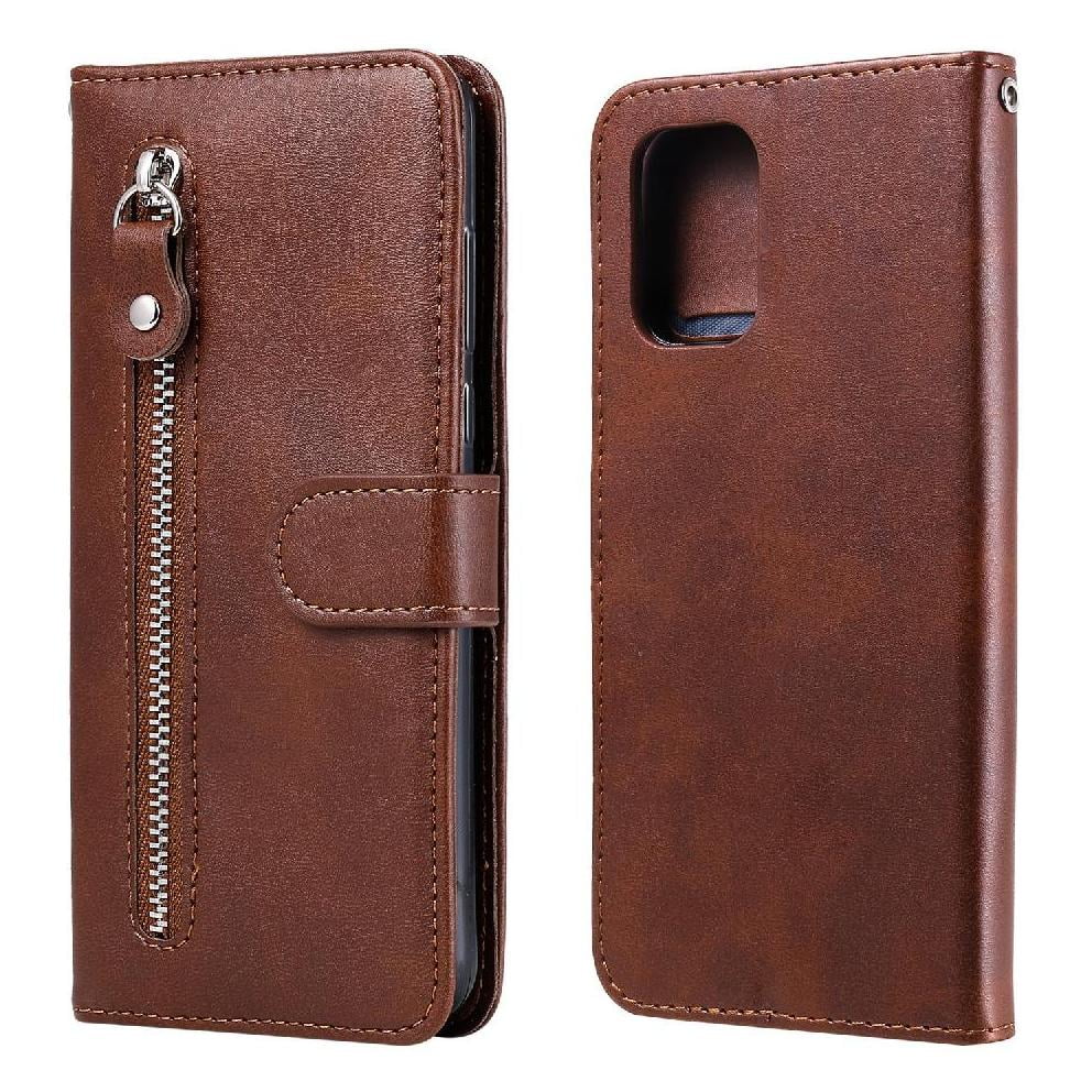Gangxun - Funda Con Cremallera Para Xiaomi Redmi Note 10s, Carcasa Cartera De Cuero Pu Con Soporte Y Tarjetero