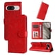 thumbnail image 1 of Funda tipo cartera FOXDOCK para Google Pixel 8 , diseño girasol en relieve, cuero PU, cierre magnético, soporte y tarjetero, 1 of 5