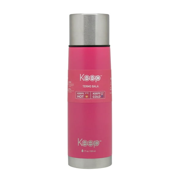 Termo Bala Keep 500 Ml Rubber Rosado