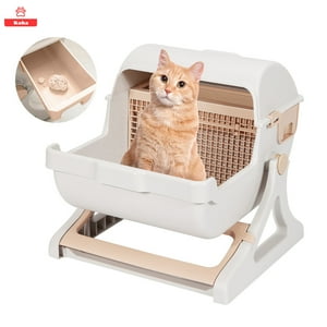 Koba - Arenero Gatos Semi-Automático Michis Baño Sanitario Grande