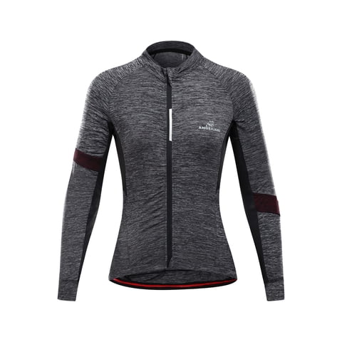 Andesland - Polera Tricota Jaspeada Manga Larga Cierre Completo Mujer