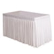 thumbnail image 1 of 47 'Cubierta De Falda De Mesa De Mantel De Casa Para Banquete De Banquete De Boda Decoración Blanca, 1 of 3