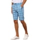 thumbnail image 5 of INSPIRE CHIC Pantalones Cortos para Hombre Patrón de Cuadros Ajuste Recto Comodidad Frente Plano Pantalones Cortos a Cuadros 30 Azul, 5 of 6