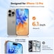 thumbnail image 2 of Protector De Pantalla Para Iphone 15 Pro De 6 1 Pulgadas Paquete De 3, 2 of 9
