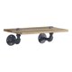 thumbnail image 1 of Estante Acme Brantley de madera de roble con marco de tubo de metal, 1 of 5