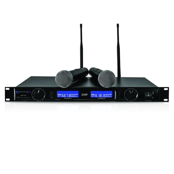 Sistema de micrófono inalámbrico Technical Pro Dual UHF