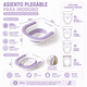 thumbnail image 3 of Baño De Asiento EOLAND Plegable Para Inodoro Higiene Intima Postparto Hemorroides Bidet Portatil Baño Blanco Enjuague, 3 of 6