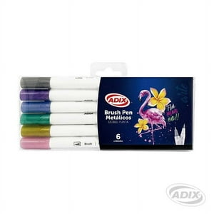 Adix - Set Marcadores Metalizados Doble Punta