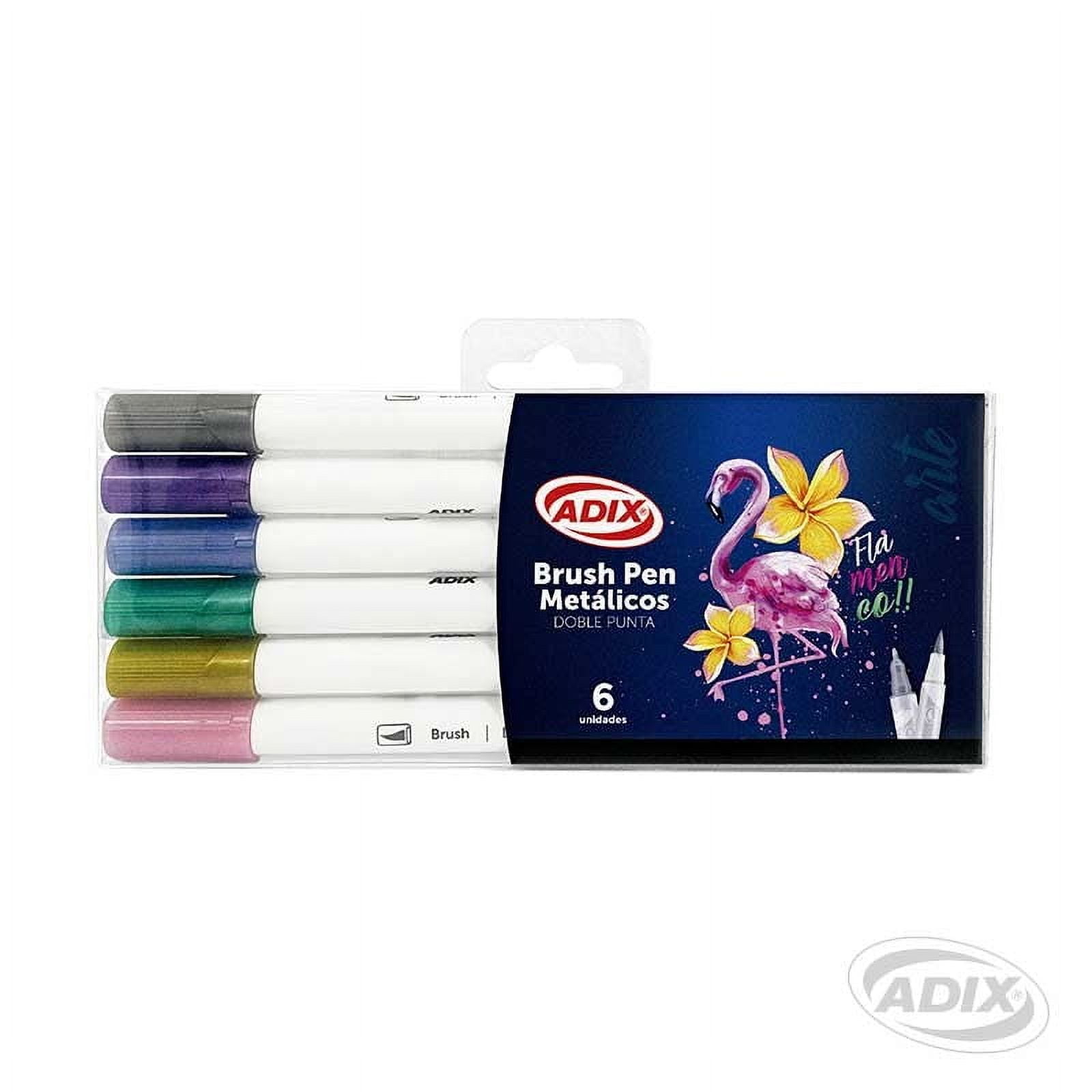 Adix - Set Marcadores Metalizados Doble Punta