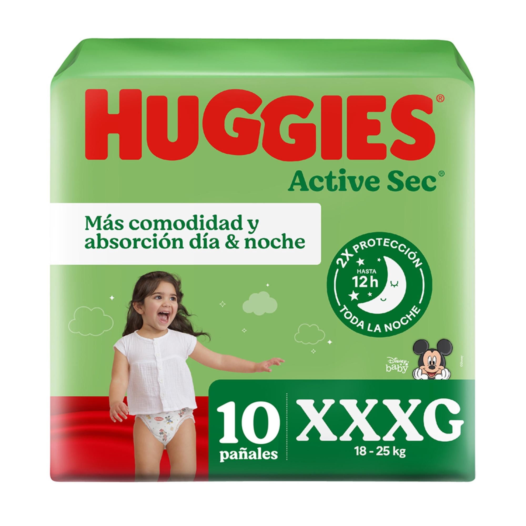Pañal Active Sec Xxxg Un Huggies