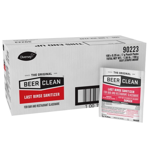 Desinfectante de vidrio Diversey-90223 Beer Clean Last Run, 7,4 ml (paquete de 100)