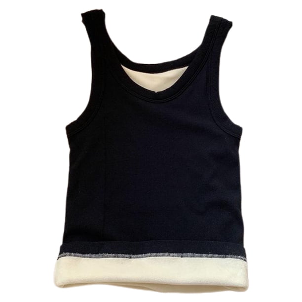 Ropa interior térmica para mujer, camiseta sin mangas, chaleco de capa base cálido