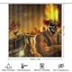 thumbnail image 2 of Twisted Metal-theme 4-Piece Shower Curtain Set with Rugs, Waterproof Bathroom Decor Set Includes Bath Mat, U-Shaped Rug, Toilet Lid Cover and Curtain with Hooks, 2 of 6
