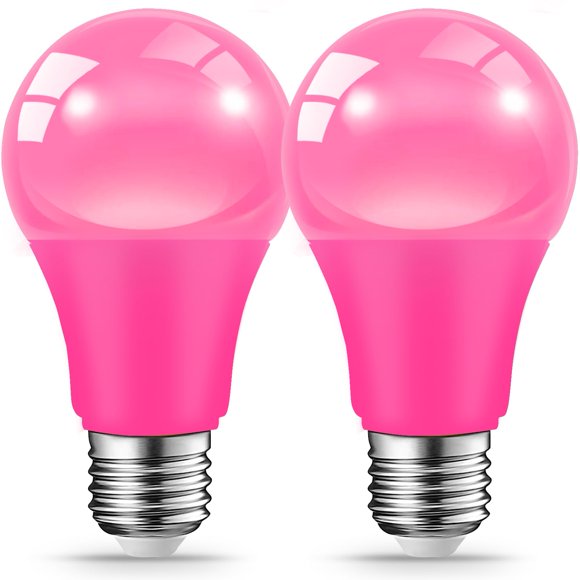 Bombilla LED JAHEKS 9W Rosa E26 Pack de 2