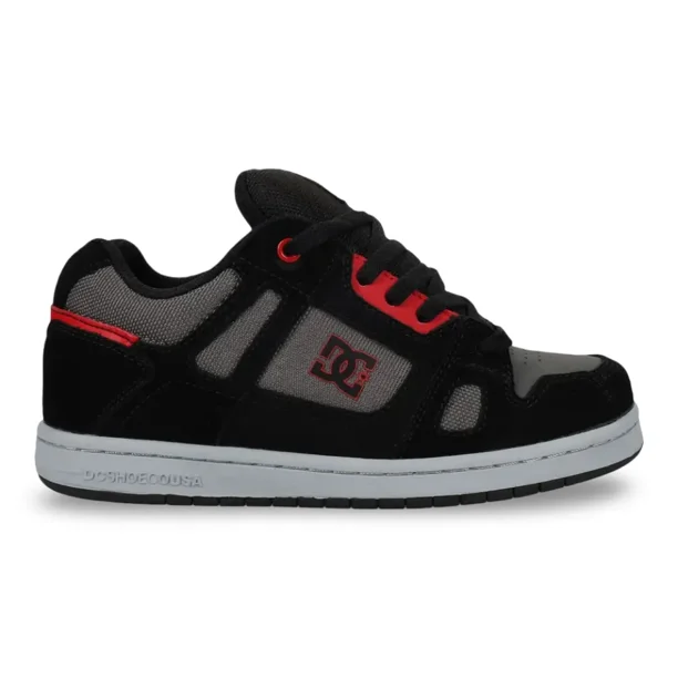 Zapatilla Skate Niño Stag Black Grey Red DC Shoes