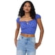 thumbnail image 1 of Blusa Mujer Peto Off Shoulder Amarras Azul Corona, 1 of 5