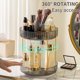thumbnail image 4 of Organizador de maquillaje Oifecsie, giratorio 360°, 2 niveles con soporte para brochas, 4 of 7