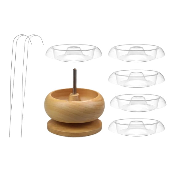 Bead Spinner Bowl Bead Stringer Bead Bowls Kit Para Arcilla Beads Art Crafts DIY Big Eye Needle