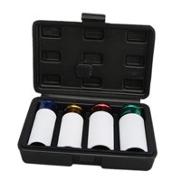 Magideal - Juego De Llaves De Tuercas De Pared Delgada Y Profunda, Juego De Herramientas De Toma De Impacto, Herramienta De Reparación Automática Para Garaje,