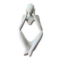 Oem - Adorno Persona Pensando Figura Decorativa Escultura