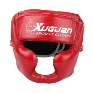 Ioensy - Boxing Headgear Soft Frente Suave Y Protección Para La Oreja Para Mma Wrestling Muay Thai M Red