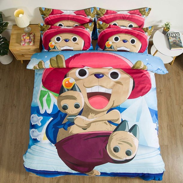 Bedding Sets Cartoon Chopper Quilt Bed Cover Duvet Cover Pillow Case 2-3 Pieces Sets Adult Children Size