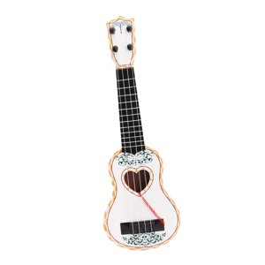 Magideal - Juguete De Instrumento Musical Para Ukelele Para Niños De 17 Pulgadas, Educación Clásica De Aprendizaje Temprano Para Niños En Edad Preescolar Y Niñas Blanco