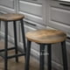 thumbnail image 3 of Set 2 Sillas Taburetes Madera y Fierro Arreso, 3 of 7