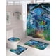 thumbnail image 1 of Juego de Baño Completo 5 Piezas Cortina de Tela y Forro de Ducha, 1 of 6