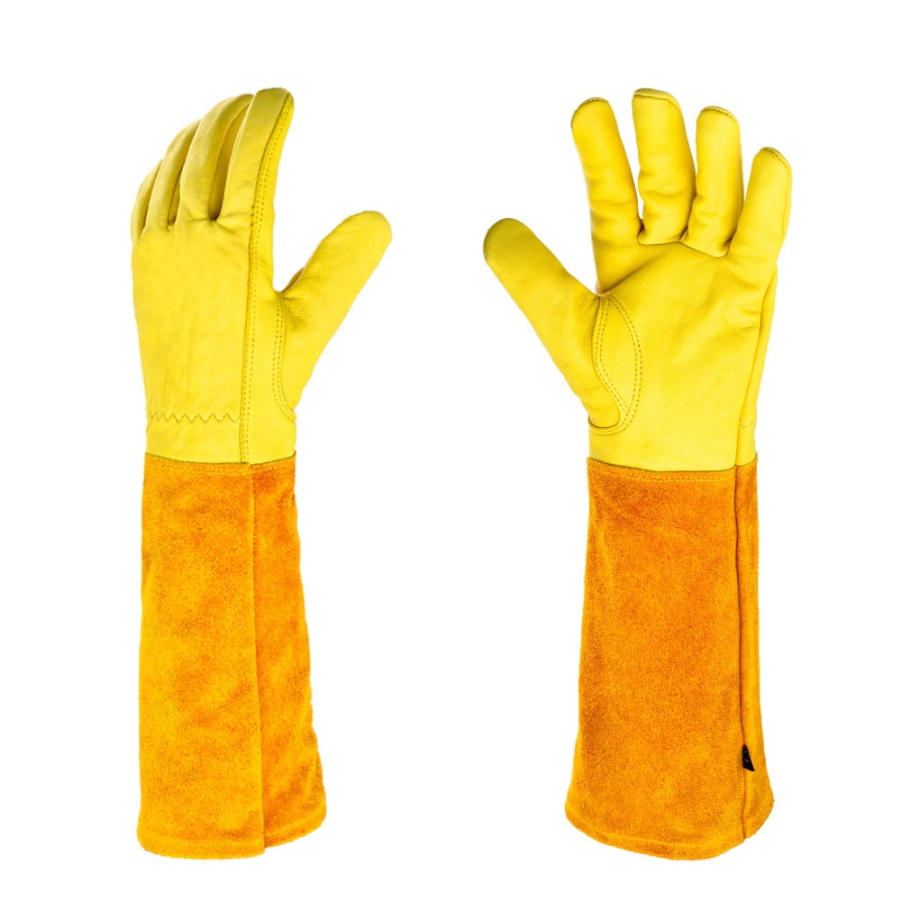 Xusx111 - Guantes Largos De Jardinería, Cuero Espina Prueba Rosa Poda Guante Para Hombres Y Mujeres, Gran Regalo Para Jardinero (xl)