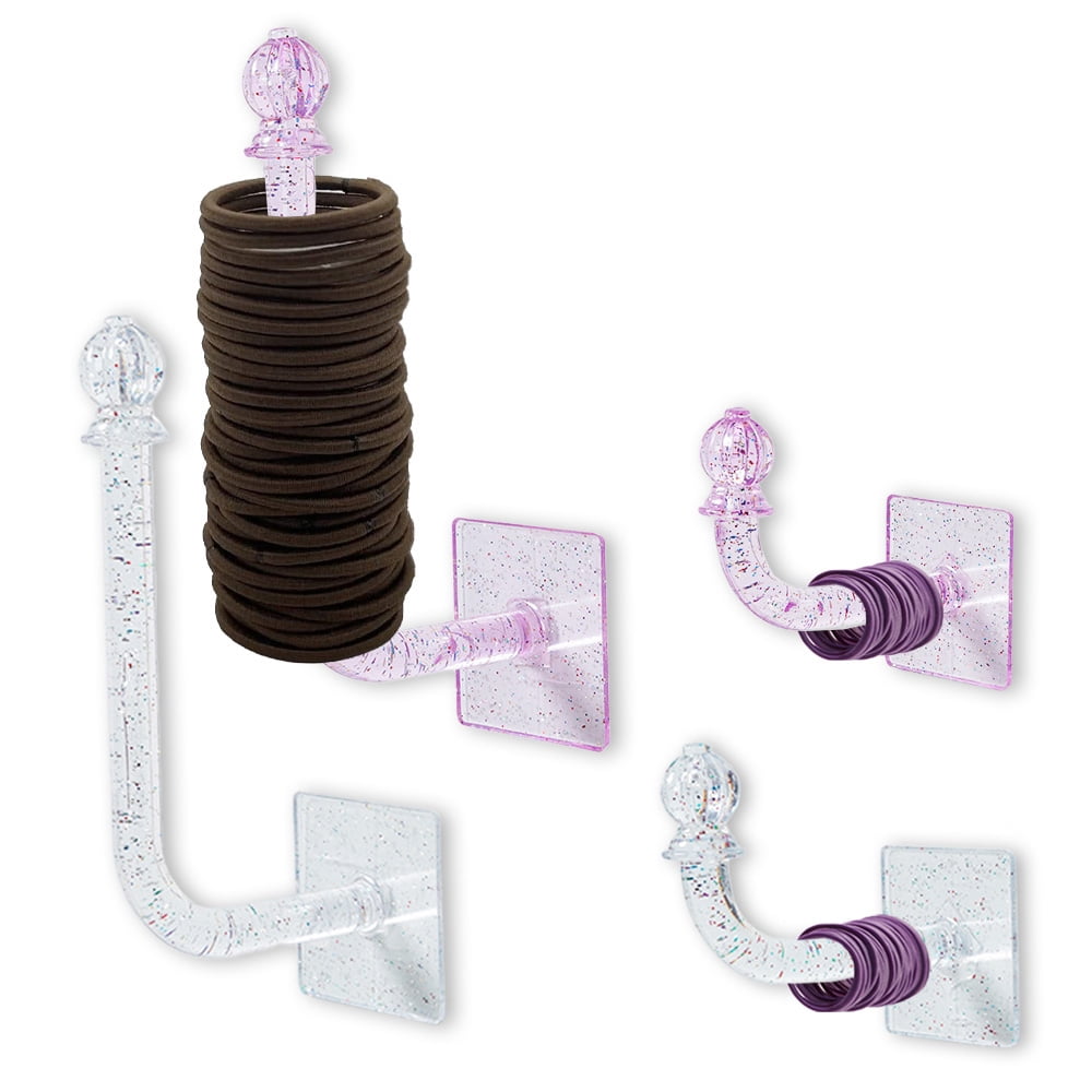 Organizzatore Per Fiocchi E Accessori Capelli: Supporto A Parete Con Cinghie (Bianco) - 4